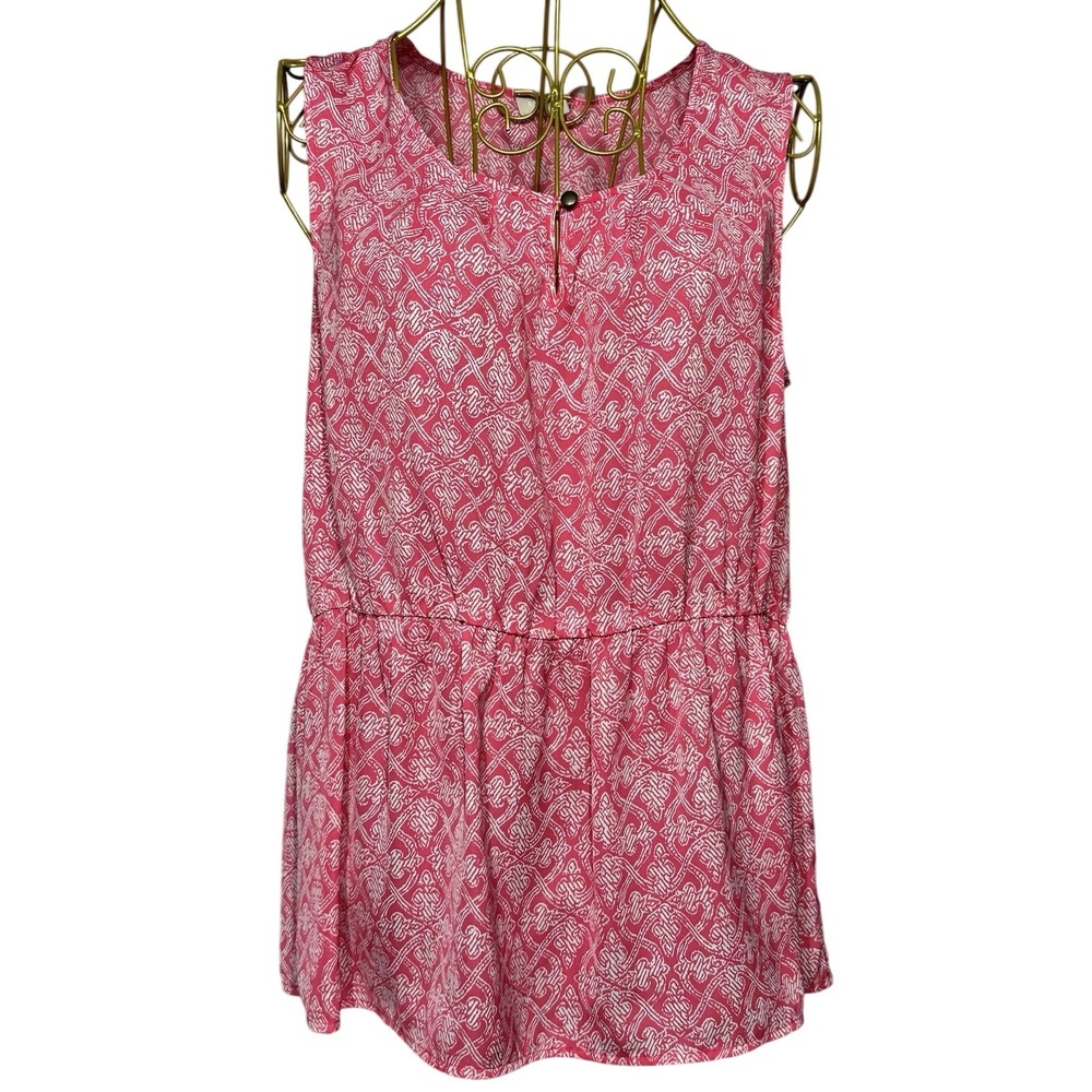 Banana Republic Women's Sleeveless Blouse Size Medium Pink Great Condition‎